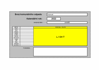 Informace k místnímu poplatku za komunální odpad v roce 2022